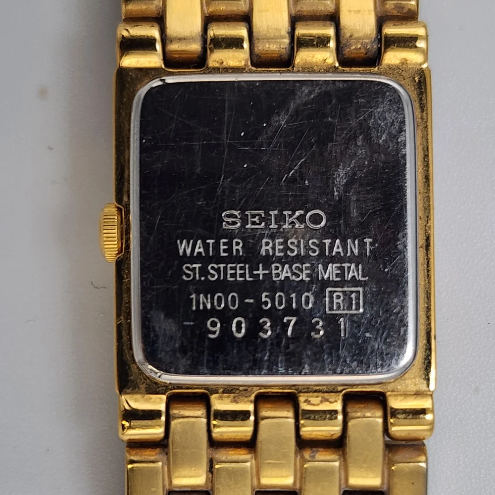 Seiko Gold-Tone Square Dial Watch - Picture 6 of 7